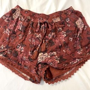 American Eagle Floral Shorts